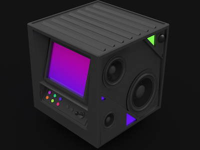 Token Podcast 3d arcade cinema4d classic colorful colors console game low poly motion token video