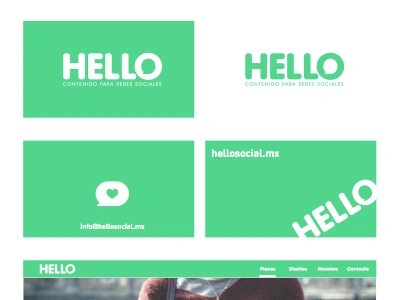 Hello Social bubble color facebook hello idea logo redes sociales social network