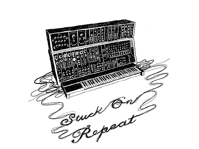 Moog v classic cover draw moog music piano sound synth vinyl