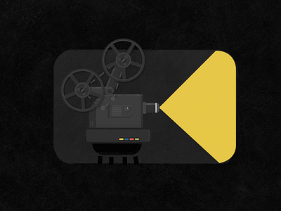 Film app blackandwhite cine film flat icon logo movie noir