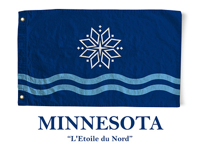 Concept for a new state flag of Minnesota flag flag design minnesota rebrand minnesota state flag