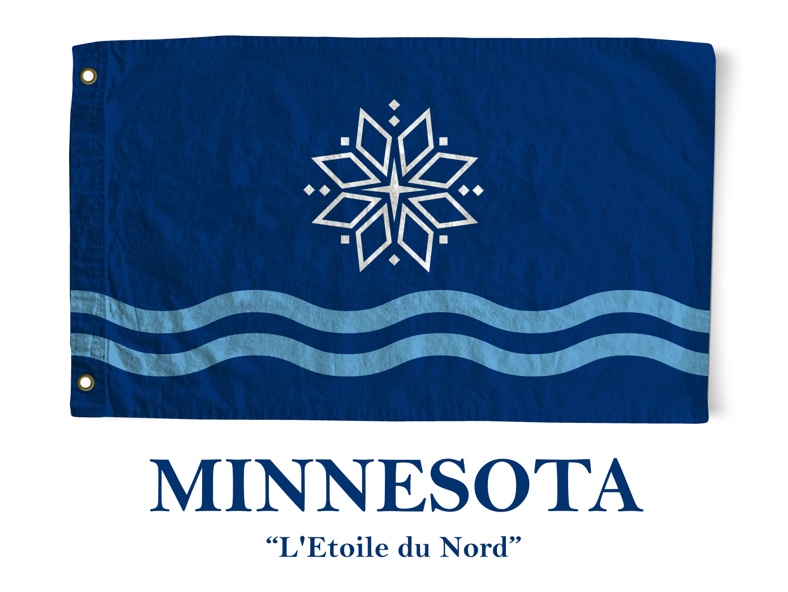 Concept for a new state flag of Minnesota by James Fruth Creative Pro