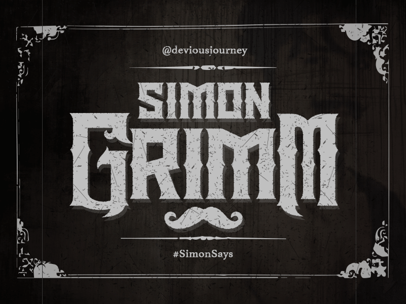 Simon Grimm animated gif title card wrestling