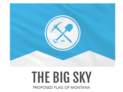 Big Sky flag montana state flag states u.s. states