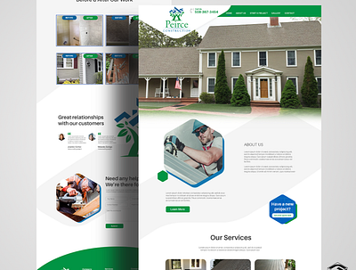 Peirce Construction Web Design