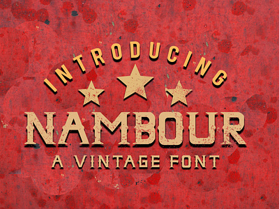 NAMBOUR VINTAGE FONT branding decorativefont design displayfont font fonts freefont graphicdesign typeface typeface. lettering vintage logo vintagefont