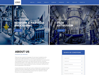 Engineering Machine Manufacturers branding vector web website