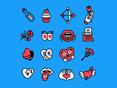 Unused Valentine's Day Stickers