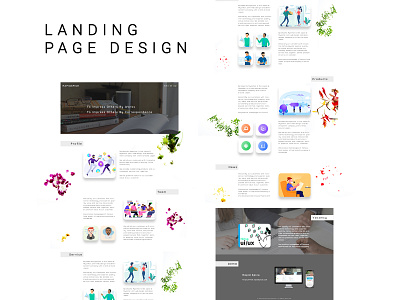 Landing Page branding design landing page design ui ux web