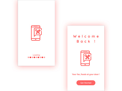 Loading Screen app flat design loading screen mobile ui ui ux