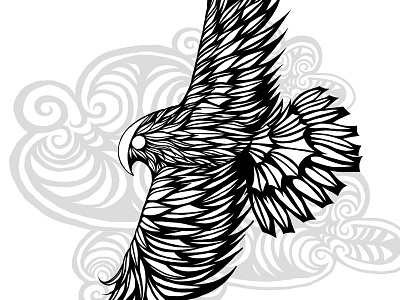 Falcon Isaactrujillo clouds design drawing falcon illustration tattoo wind