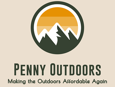 Penny Outdoors Logo Design app branding design graphic design illustration logo mobile design ui ux vector