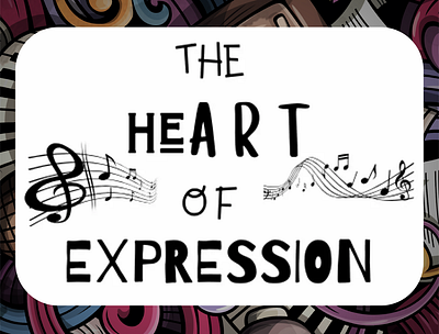 The Heart Of Expression Logo Design app branding design graphic design illustration logo mobile design ui ux vector