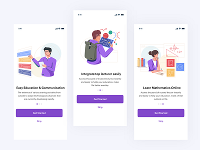 Online Learning Platform - Onboarding Screens