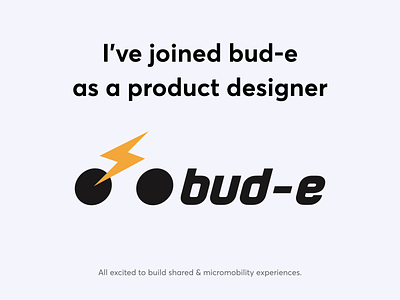 I've joined @bud-e 3d adobexd animation app branding bud e design figma freebies graphic design icons illustration logo motion graphics sharedmobility ui vector