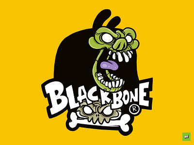 BLACK BONE characterdesign icon illustration art illustrations logo tshirtdesign