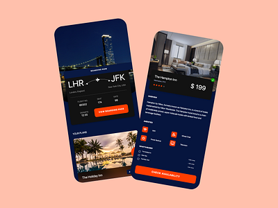 Travel App app blue mobile mobile ui ui uidesign uiux user experience userinterface ux