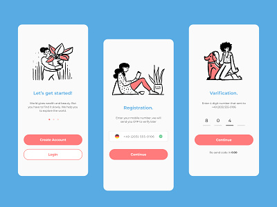 App UI : Registration Page android app app design branding design clean ui figma flat flat ui design illustration iphone app login design mobile app mobile app design mobile ui modern design register form trendy ui ux