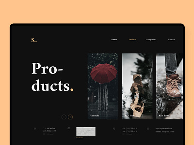 Shorif. ☂️ | Business Landing Page - Product Page business landing page daily ui figma flat design landing page ui ui ui ux ui ux design web design website