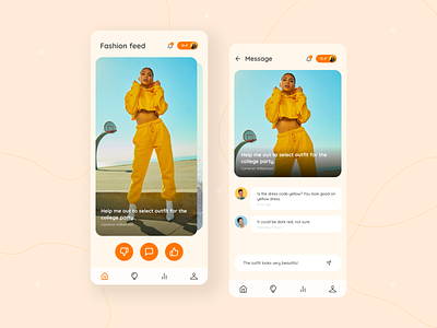 Stylify - Fashion App 👚 👕 👖 👔 👗 android app design fashion figma flat ios message mobile style swap tinder ui ux