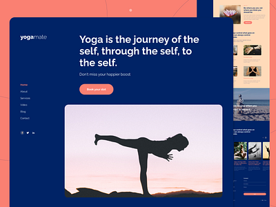 YogaMate 🧘 | Multipurpose Landing Page [Freebie]