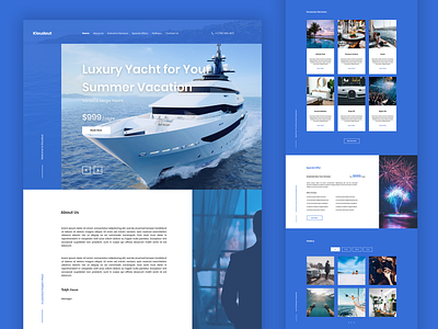 Kloudout - The Luxury Landing Page daily ui flat landing page ui luxury design ui ux web design