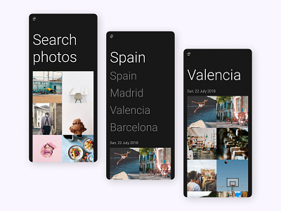 Search app dailyui dailyuichallenge design google photos search ui ux