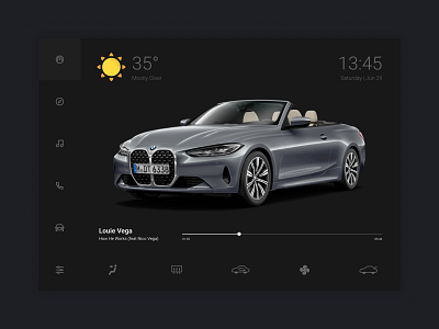 Car Interface black bmw car dailyui dailyuichallenge dashboard dashboard design design interface ui ux