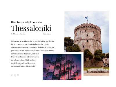 Blog Post blog blog post dailyui dailyuichallenge design greece thessaloniki travel ui ux