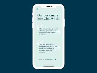 Testimonials app dailyui dailyuichallenge design quote quote design testimonials ui ux