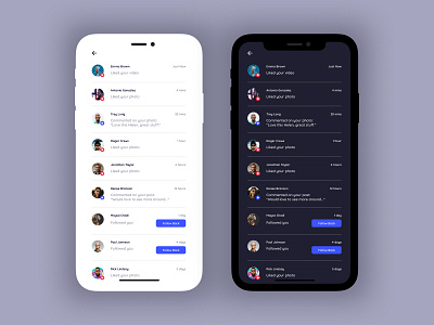 Activity Feed activity activity feed app black dailyui dailyuichallenge dark mode design ui ux