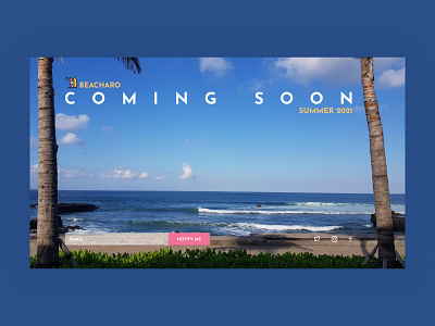 Coming Soon beach coming soon dailyui dailyuichallenge design photography summer surf surfing travel ui ux waves