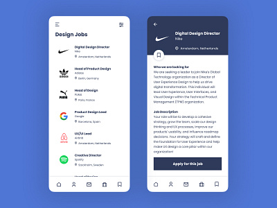 Job Listing dailyui dailyuichallenge design job job board job listing jobs ui ux