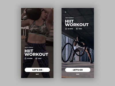 Workout of the Day app dailyui dailyuichallenge design exercise gym ui ux workout