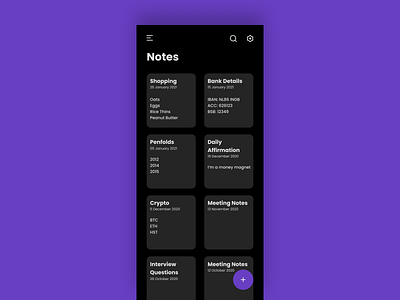 Create New black create create new dailyui dailyuichallenge dark mode design new notes ui