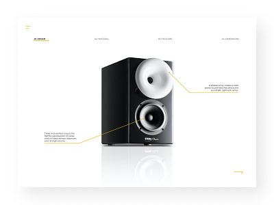 Product Tour dailyui dailyuichallenge design minimal music product product design product tour productdesign speaker ui ux white space