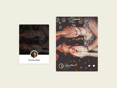 social stories card ui components card cards ui component ui uipattern ux visual design