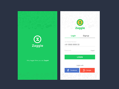 Zaggle app redesign concept mobile application ui ux