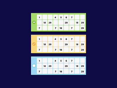 Bingo Tickets bingo bingo game colors game tickets visual design