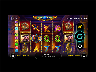 Game ui design casino game slots
