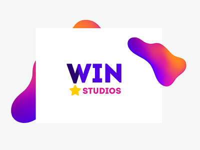 Win studios logo design
