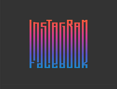 Instagram Facebook Gradient Logo brand identity branding dailylogo dailylogochallenge dribbble facebook gradient logo logogram socialmedia startup