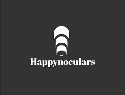 Happynoculars Logo binoculars branding dailylogo dailylogochallenge dribbble happy logo logogram logomark negativespace smile smile logo
