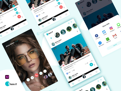 Share IT - Social Media Mobile App ui