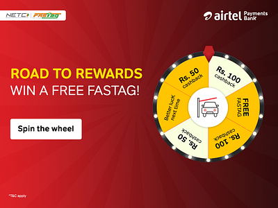 Spin the wheel to win free FAStag