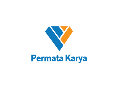 Permata Karya Logo design branding design diamond diamond logo diamonds logo logo animation permata karya permata karya
