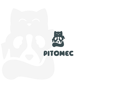 Pitomec dog cat pitomec black logo