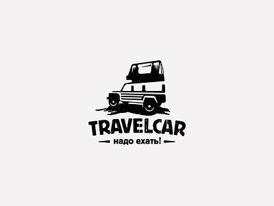 Travelcar branding car creative design jeep logo traveling