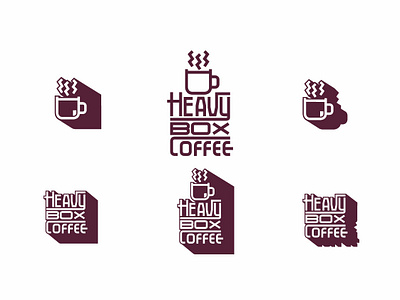 Heavy Box Coffee box box logo branding coffee creative design heavy logo vector