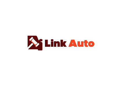 Link Avto avto branding car design link logo vector